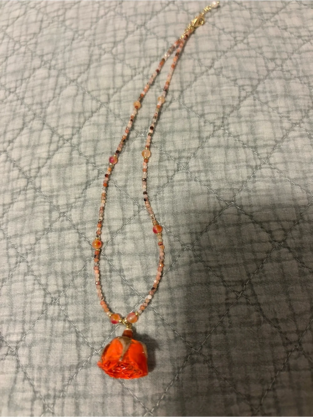 Hand Crafted Real Floral Pendant Necklaces